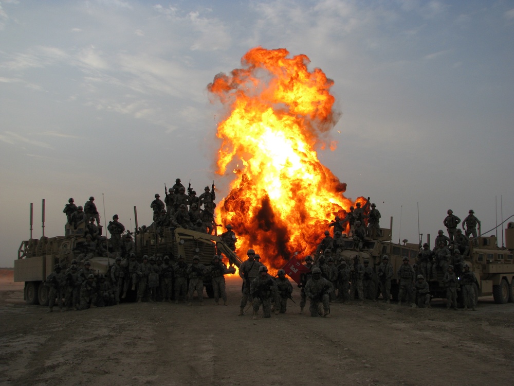 Engineers and explosive ordnance disposal detonate explosives