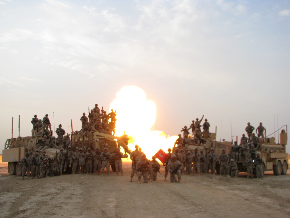 Engineers and explosive ordnance disposal detonate explosives