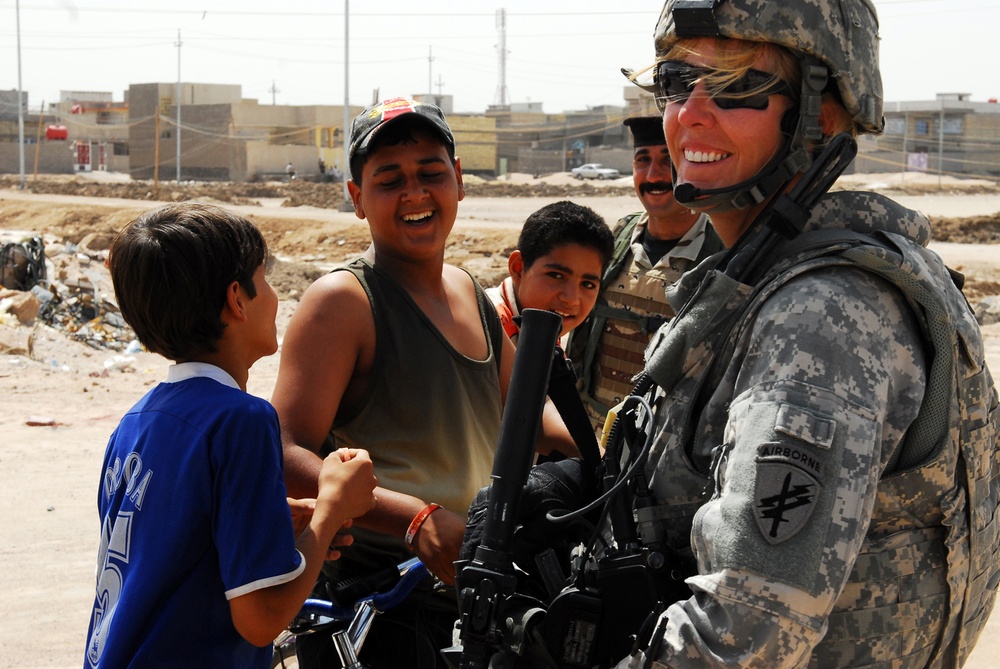 Sharing Laughs With Iraqi Children