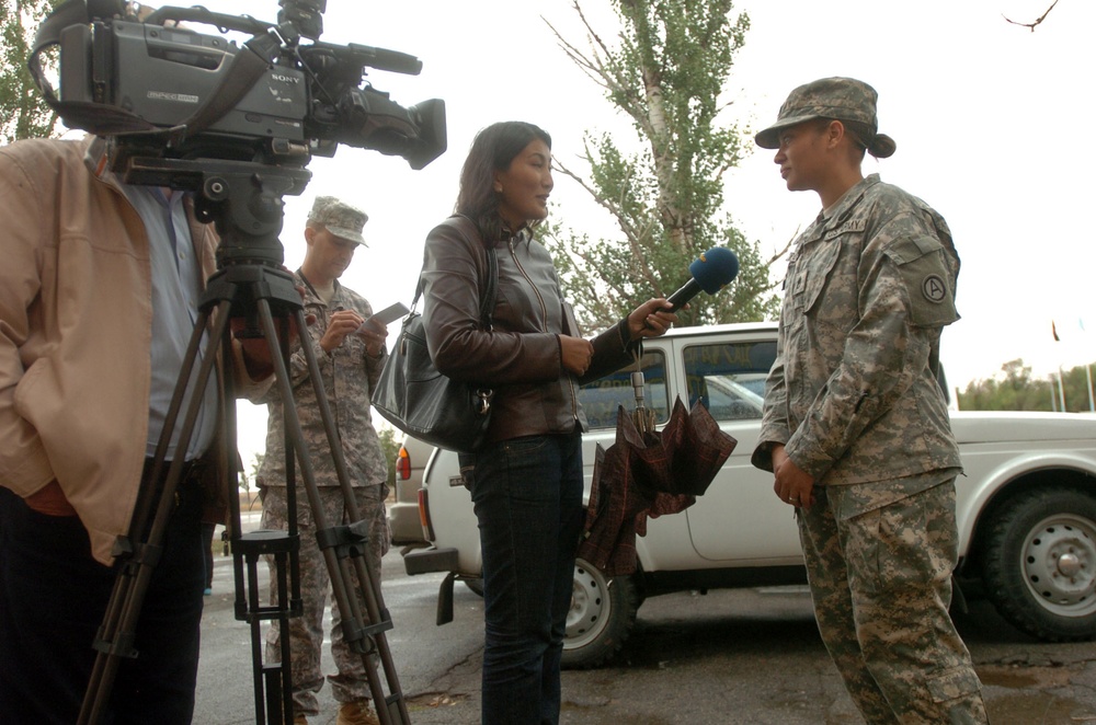 Soldiers work with British, Kazakhstan armies during Steppe Eagle exercise