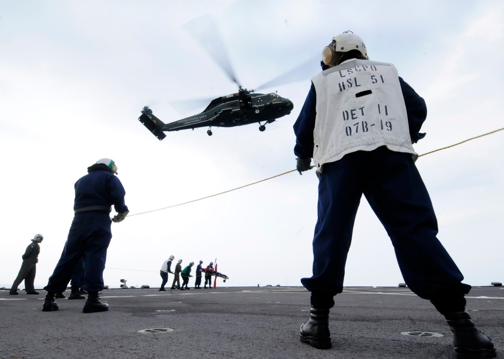 USS Blue Ridge action