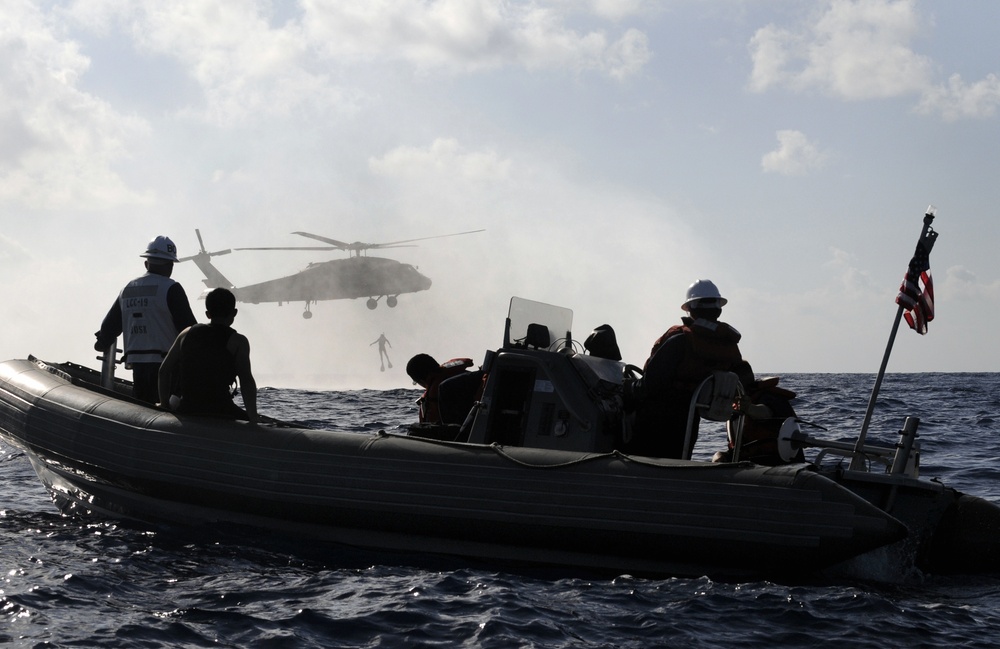 USS Blue Ridge action