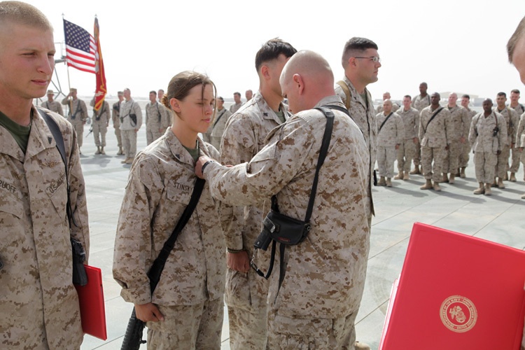 Marines awarded air crew badges