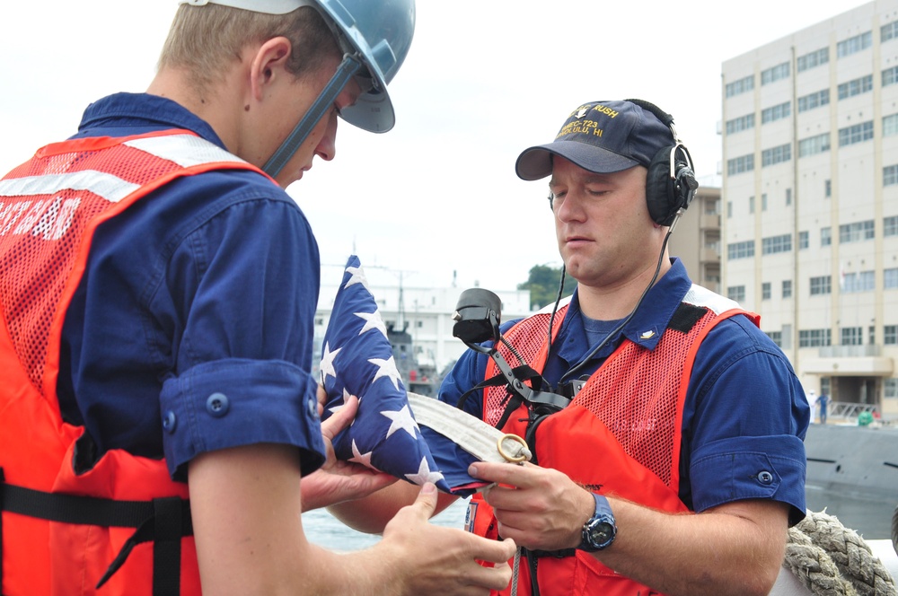 Coast Guard Cutter Rush Flight Deck