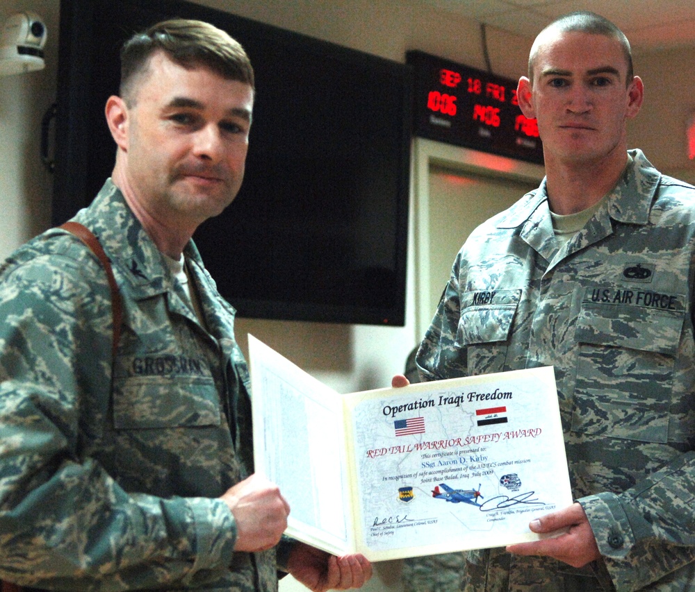 Joint Base Balad Airman Wins Air Combat Command Ground Safety Award