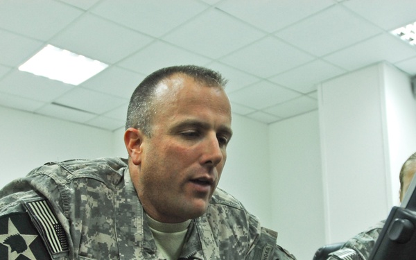 17th Fires Brigade Soldiers gather for interview