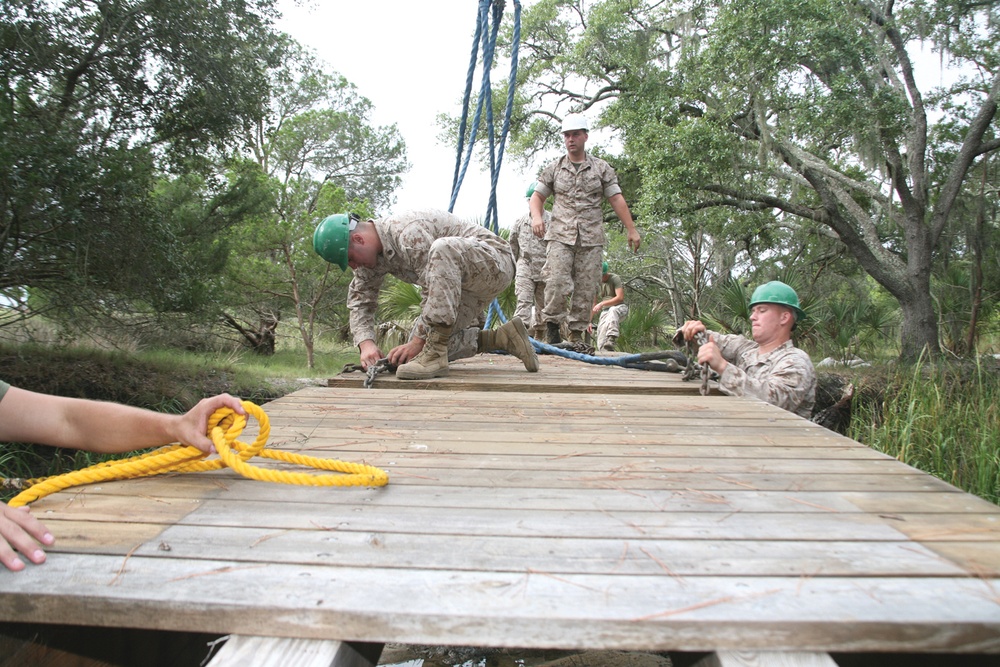 Marine Wing Support Squadron 273 bridges together