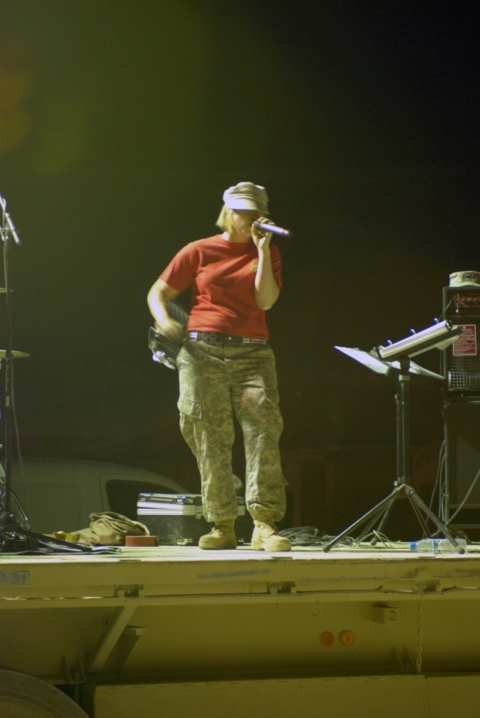 82nd Rock Band performs in southern Afghanistan