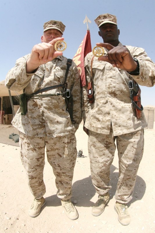 Unit coin more than shiny metal for Communications Marines