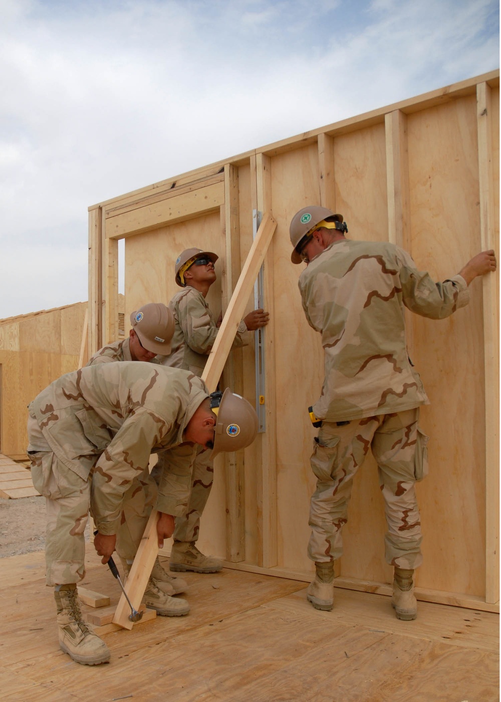 NMCB-74 Builds Super SWA-Huts