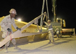 NMCB-74 Crane Hoists Trusses