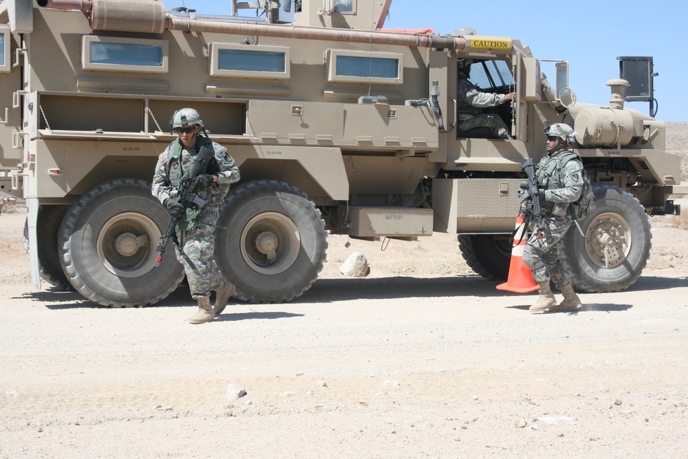 Clearing the Roads: 'Ready First' Brigade Engineers Team Up With Talon Robot at NTC