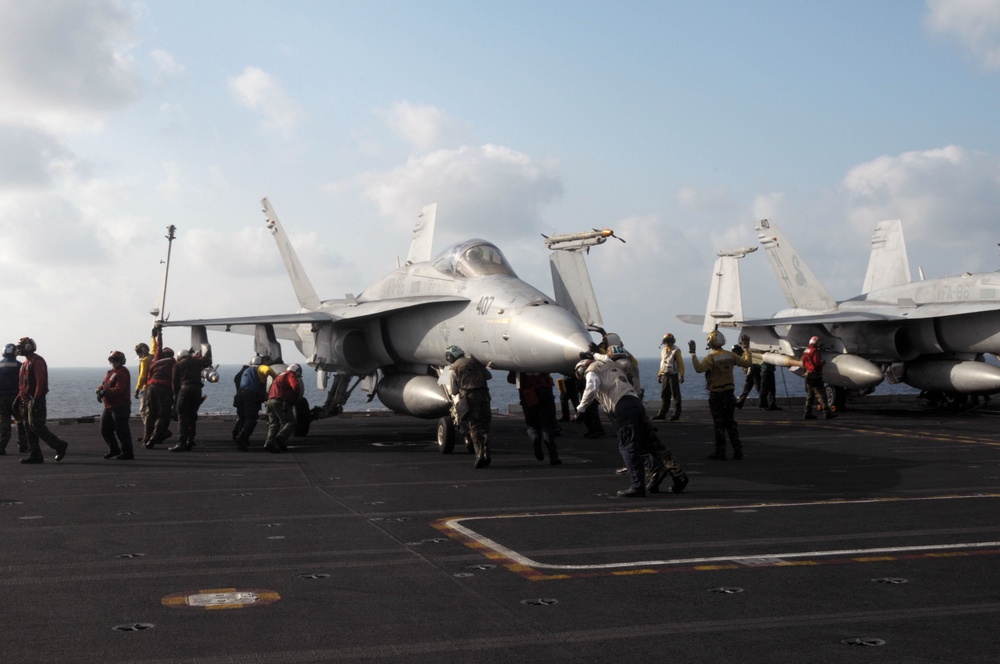 At sea aboard the USS Nimitz