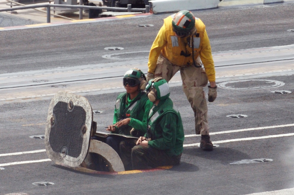 At sea aboard the USS Nimitz