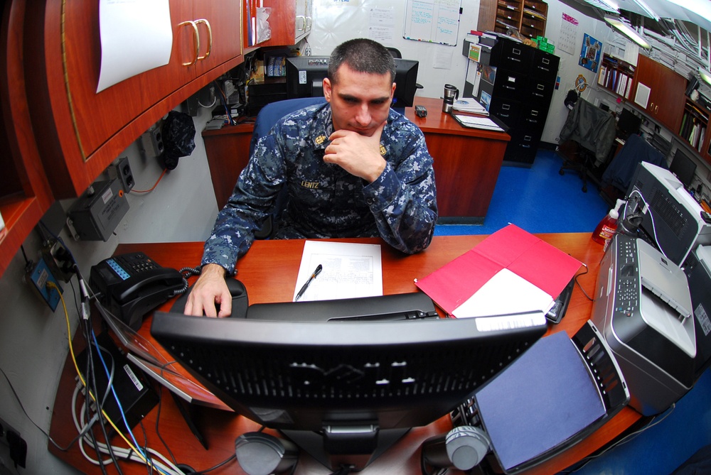 At sea aboard the USS Nimitz