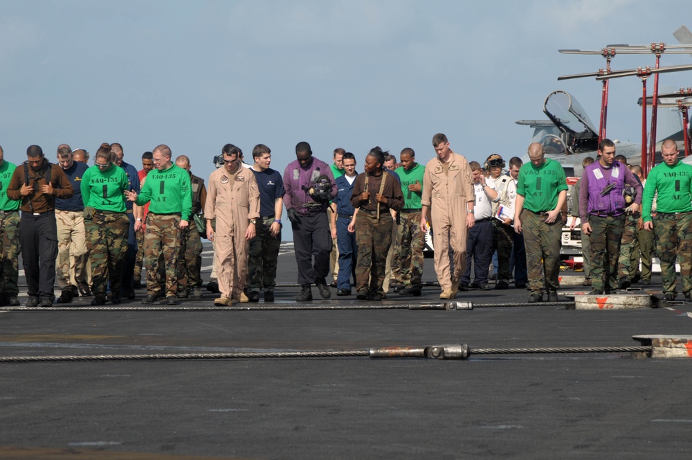 At sea aboard the USS Nimitz