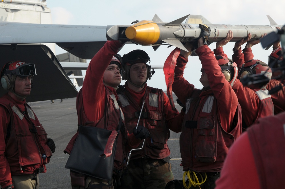 At sea aboard the USS Nimitz