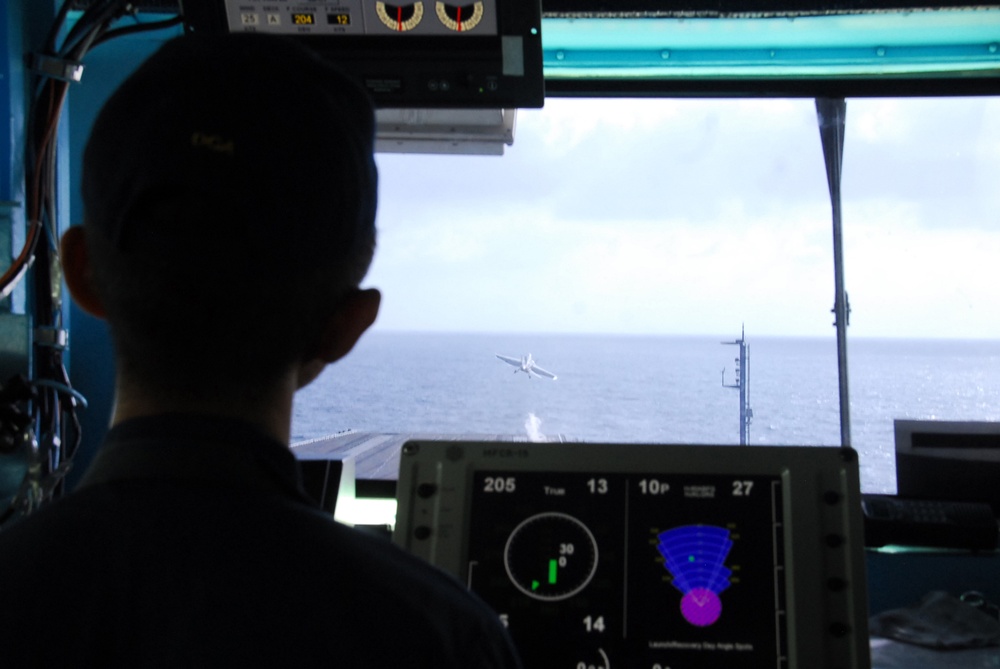 At sea aboard the USS Nimitz