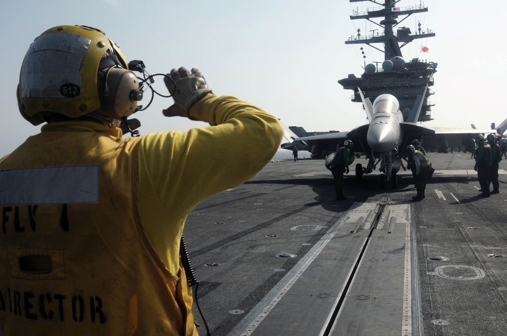 At sea aboard the USS Nimitz