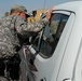 Military Police patrol Contingency Operating Base Basra to enforce law and order