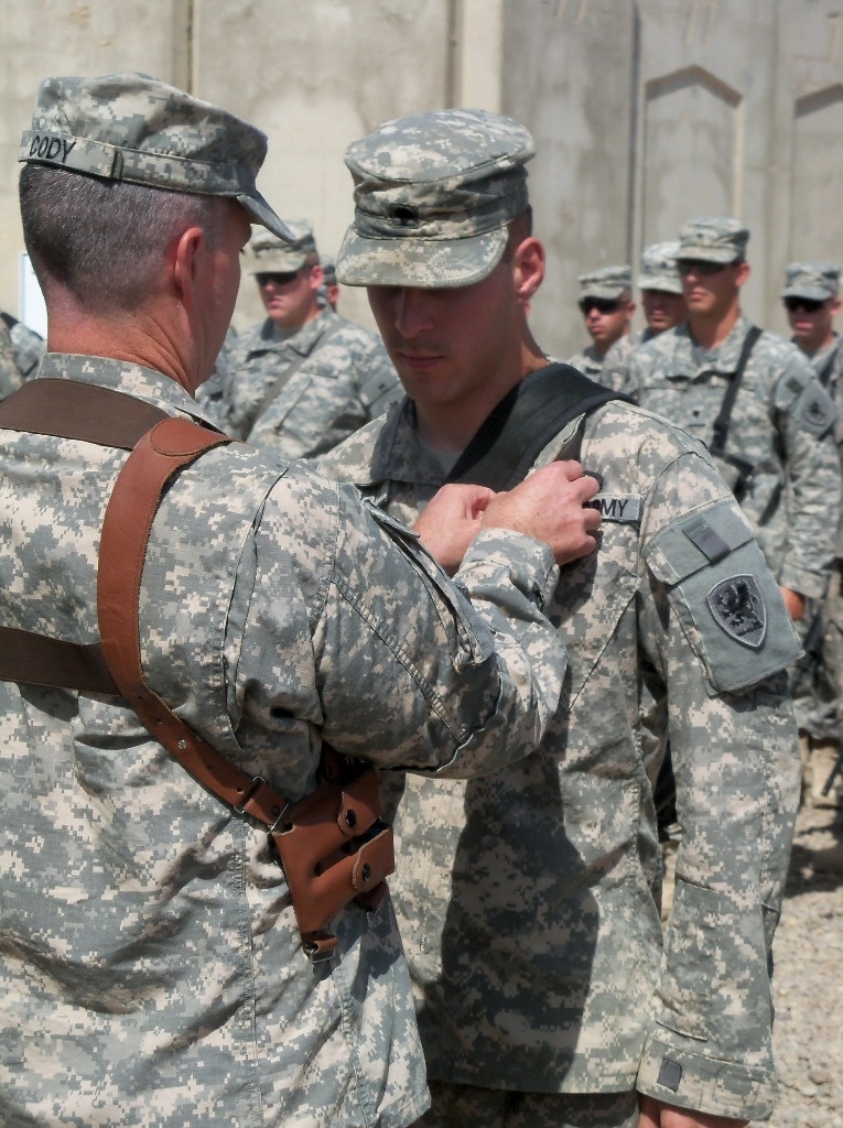 Engineer Soldiers receive Combat Action Badge