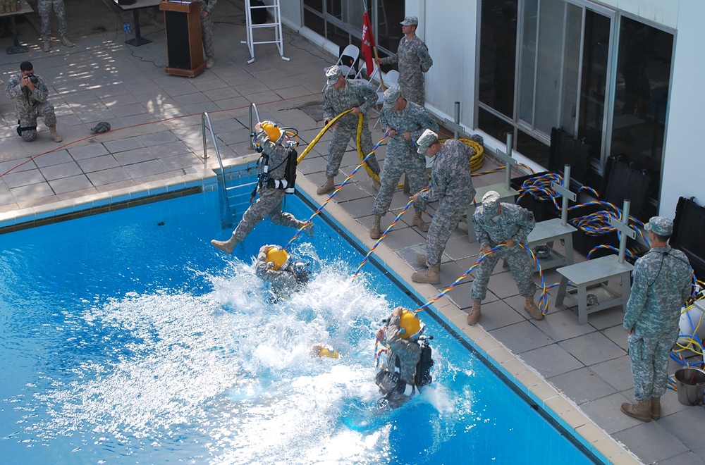 86th Engineer Dive Team Change of Command