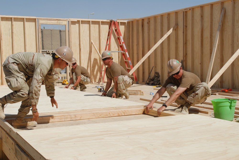 Naval Mobile Construction Battalion 22 working at Kandahar Airfield