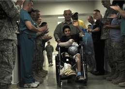 Leaving the hospital