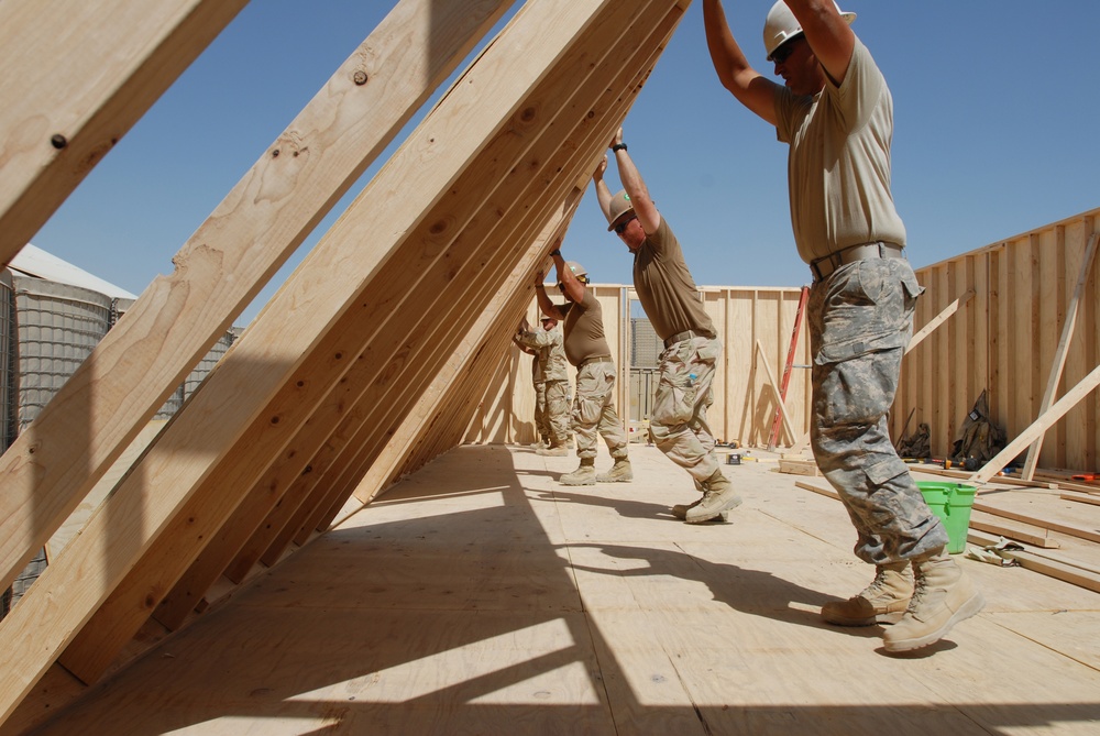 NMCB 22 working at Kandahar Airfield, Afghanistan