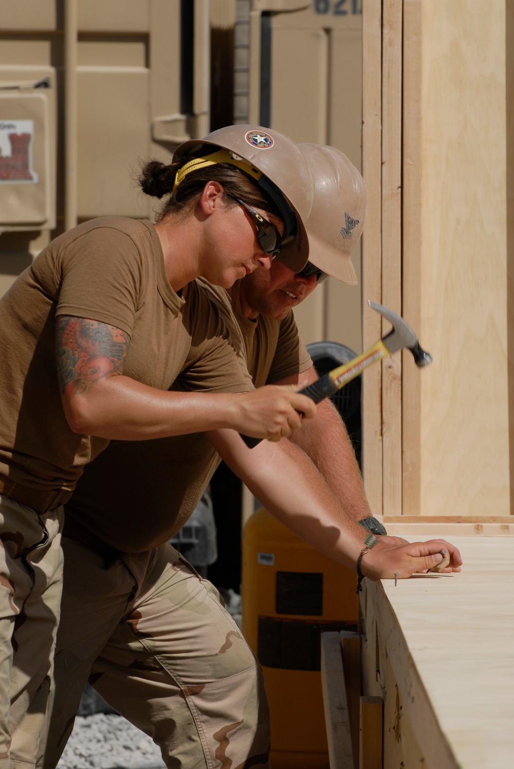 NMCB 22 working at Kandahar Airfield, Afghanistan