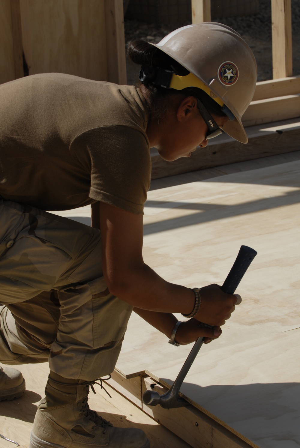 NMCB 22 working at Kandahar Airfield, Afghanistan