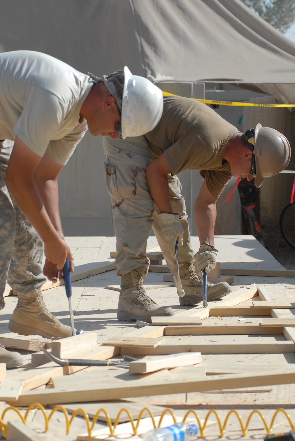 NMCB 22 working at Kandahar Airfield, Afghanistan