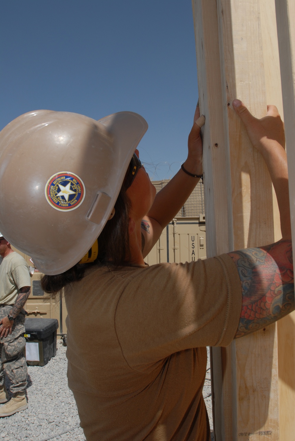 NMCB 22 working at Kandahar Airfield, Afghanistan