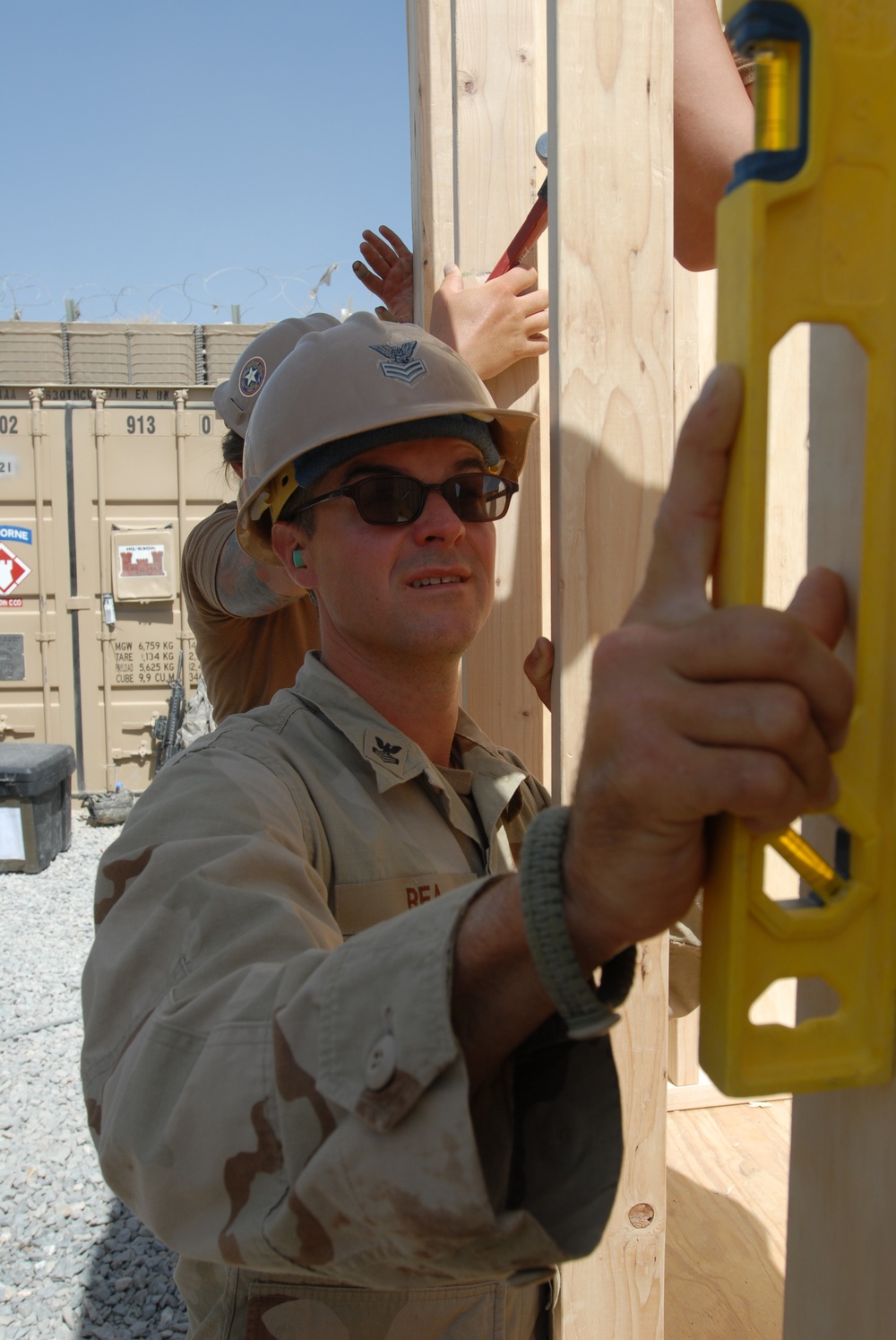 NMCB 22 working at Kandahar Airfield, Afghanistan