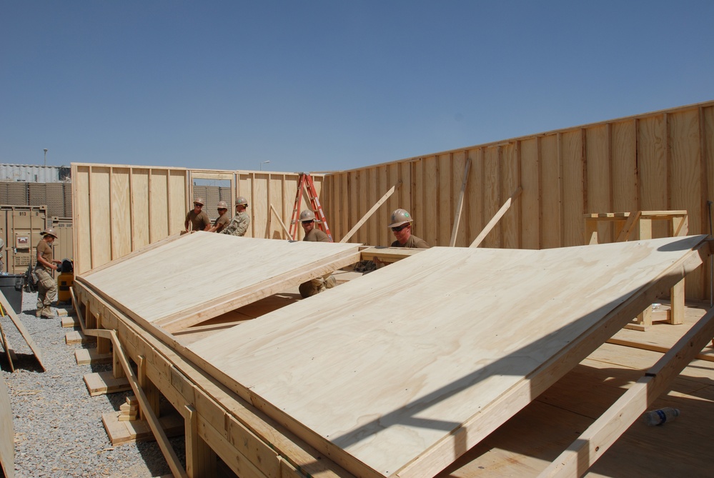 NMCB 22 working at Kandahar Airfield, Afghanistan