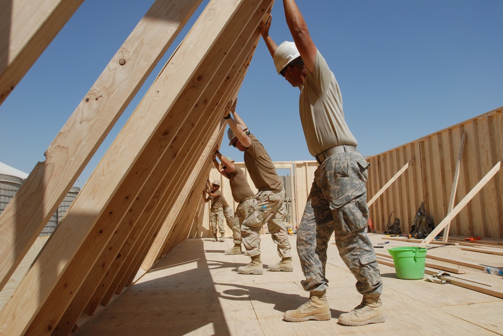 NMCB 22 working at Kandahar Airfield, Afghanistan