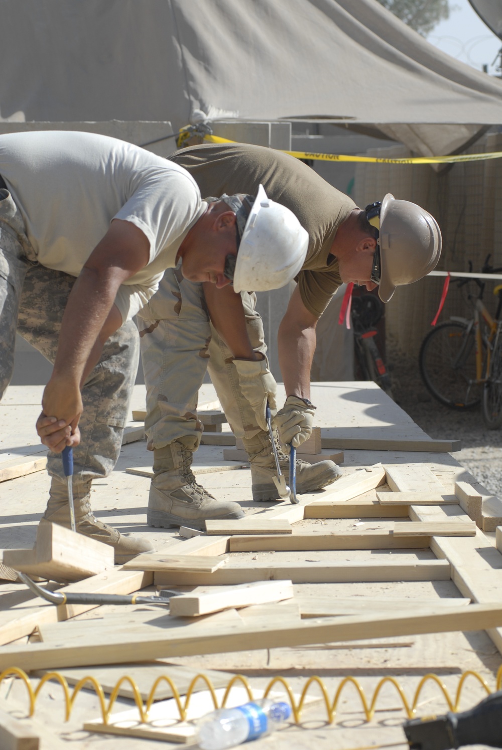 NMCB 22 working at Kandahar Airfield, Afghanistan