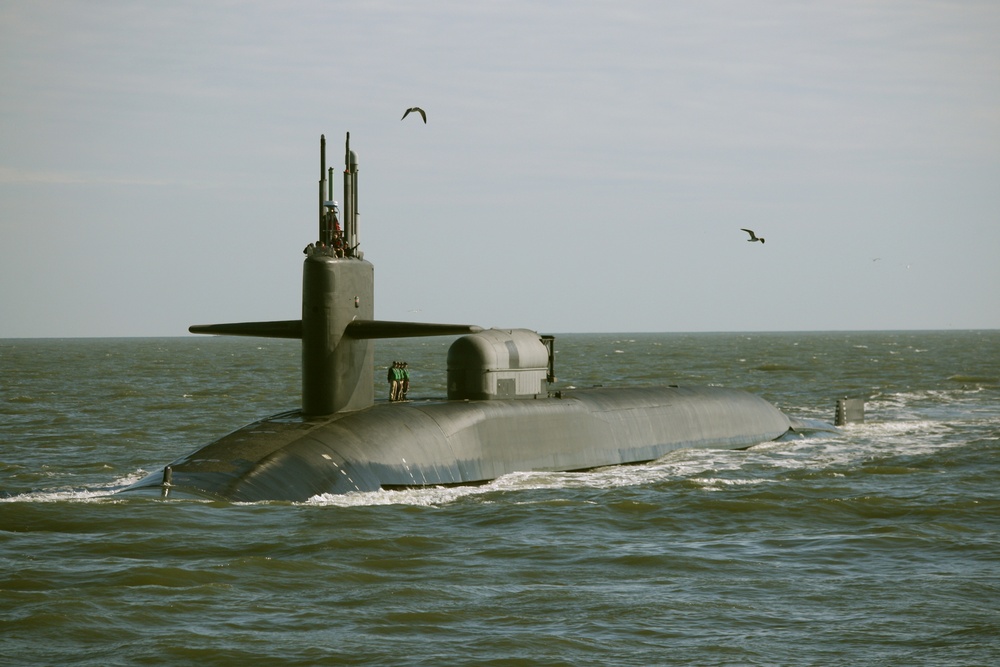 USS Georgia Departs Bahrain After Port Visit