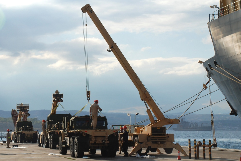 MPF Offload at Souda Bay, Greece