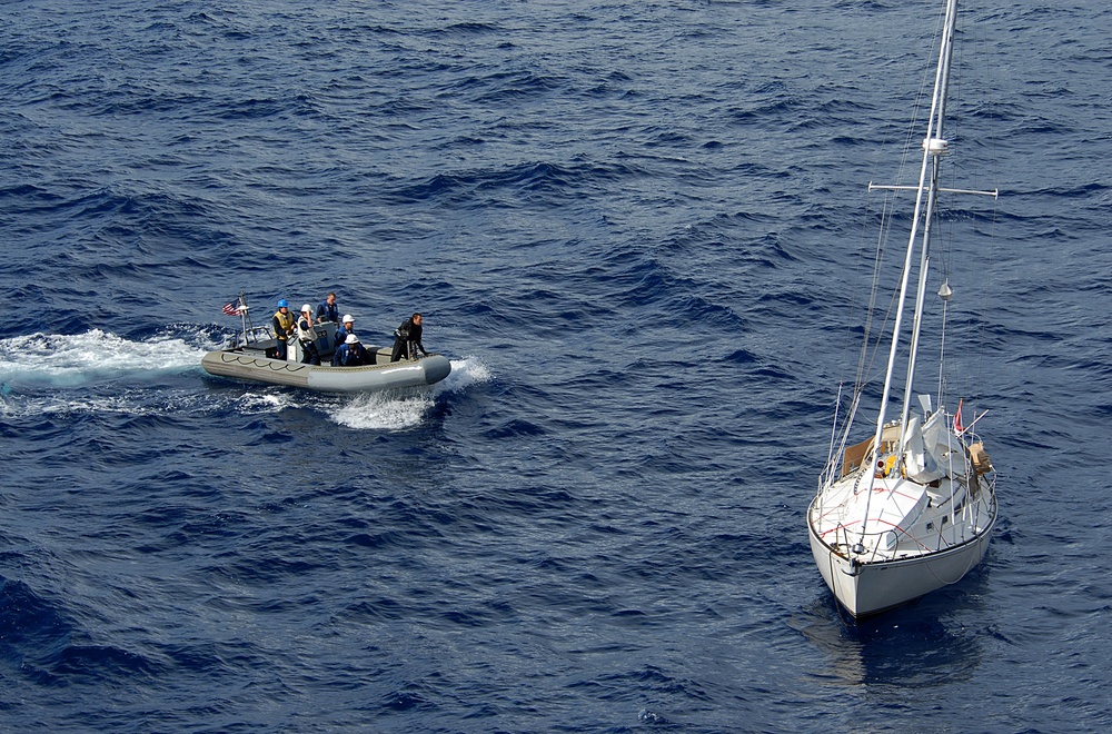 Cole Sailors Provide Civil Maritime Support