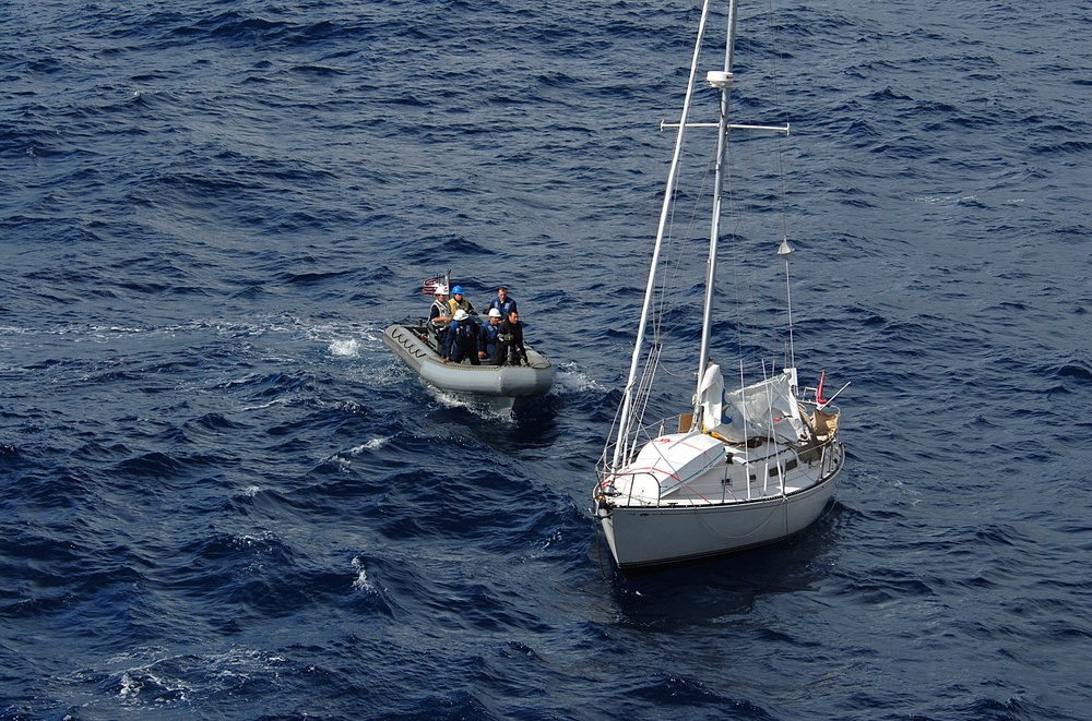 Cole Sailors Provide Civil Maritime Support