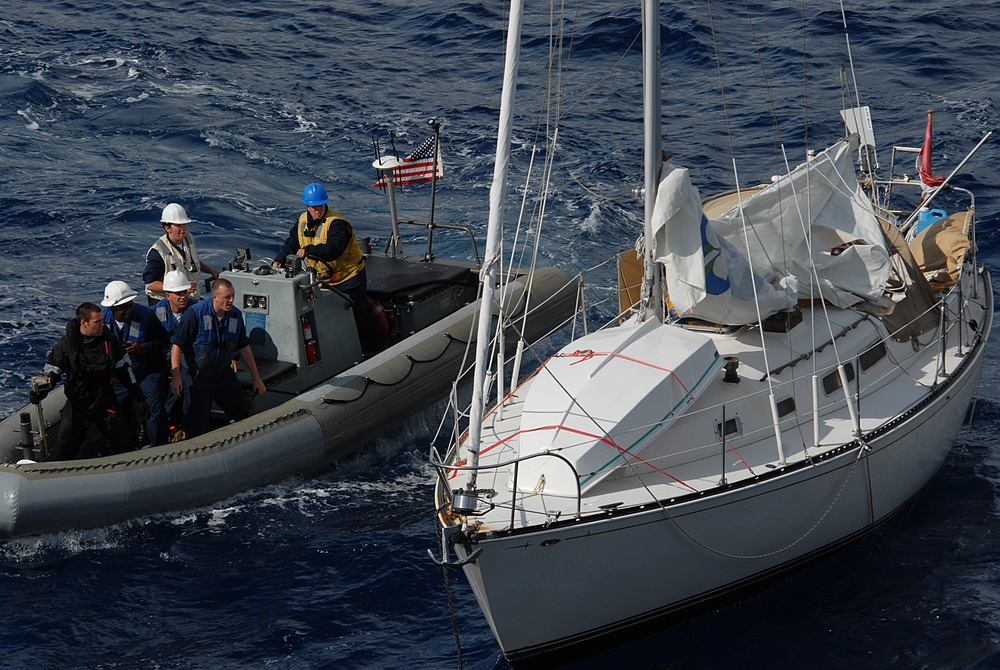 Cole Sailors Provide Civil Maritime Support