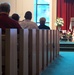 Tears Fall During Memorial Service Held for Fallen Marine