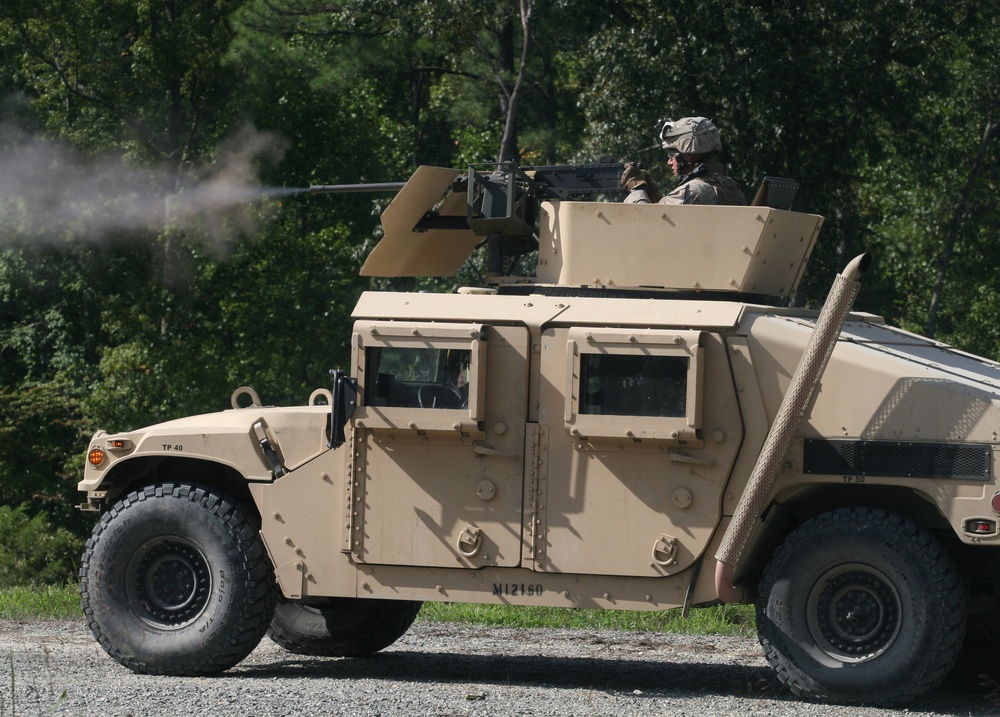 Hammer of the Battalion: Weapons Company Rolls Through Humvee Attack Course