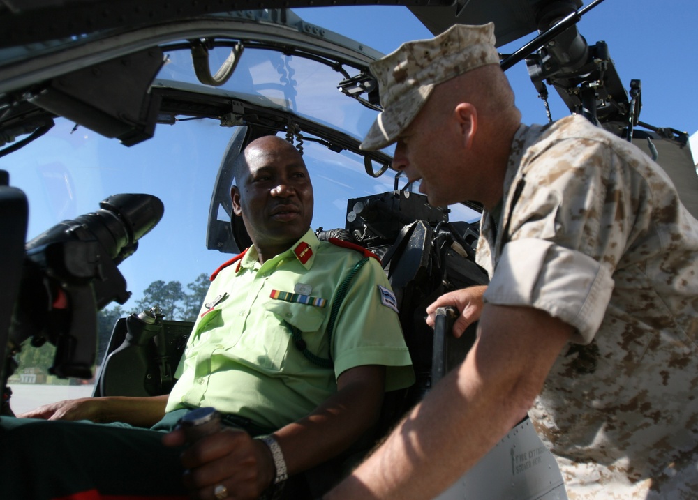 Botswana Defense Force Official Visits North Carolina Marines