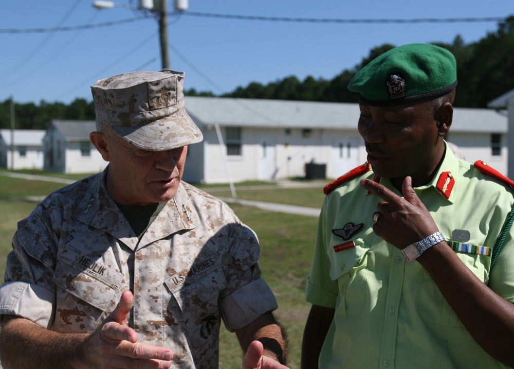 Botswana Defense Force Official Visits North Carolina Marines