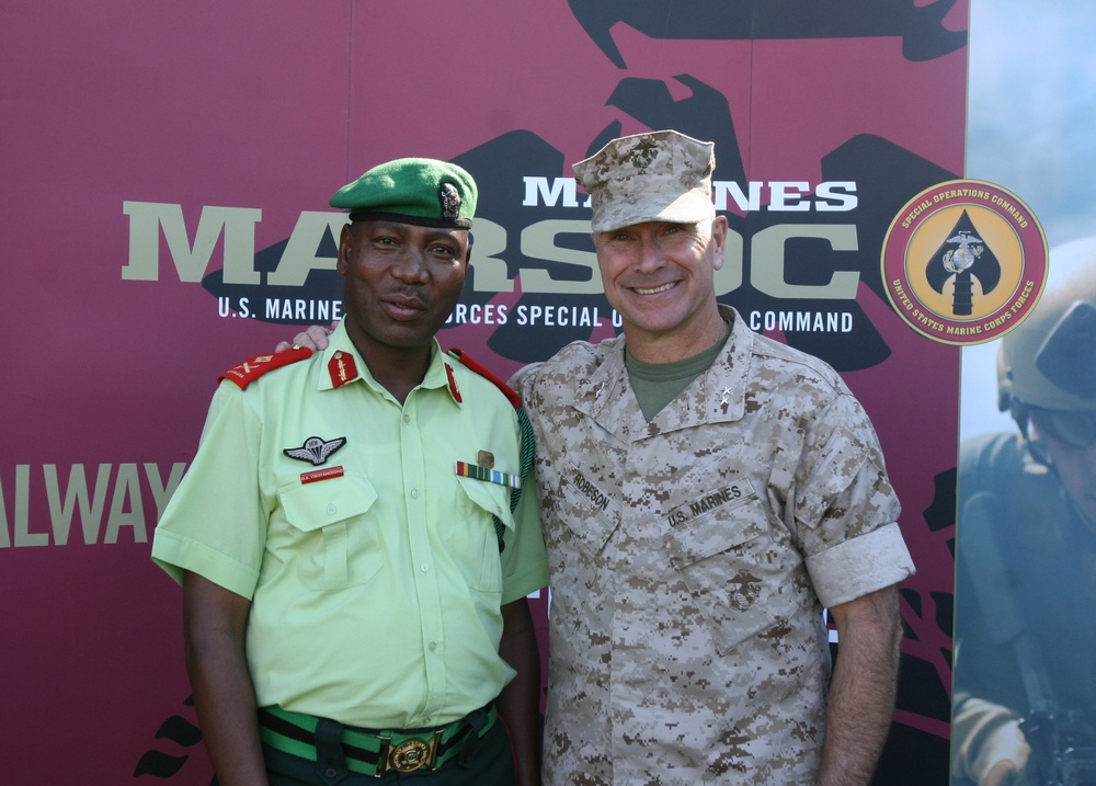 Botswana Defense Force Official Visits North Carolina Marines