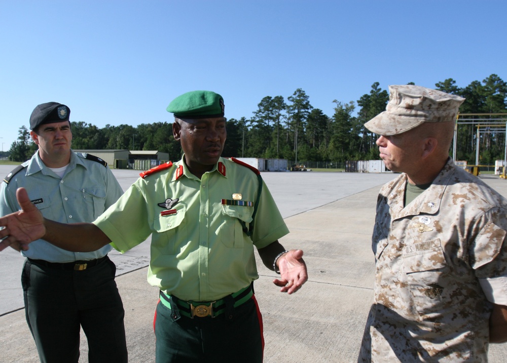 Botswana Defense Force Official Visits North Carolina Marines