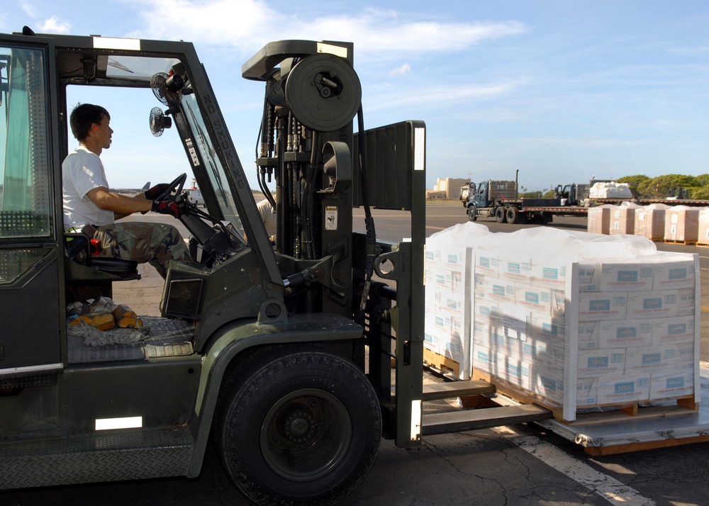 Hickam Air Force Base Humanitarian Relief for American Samoa