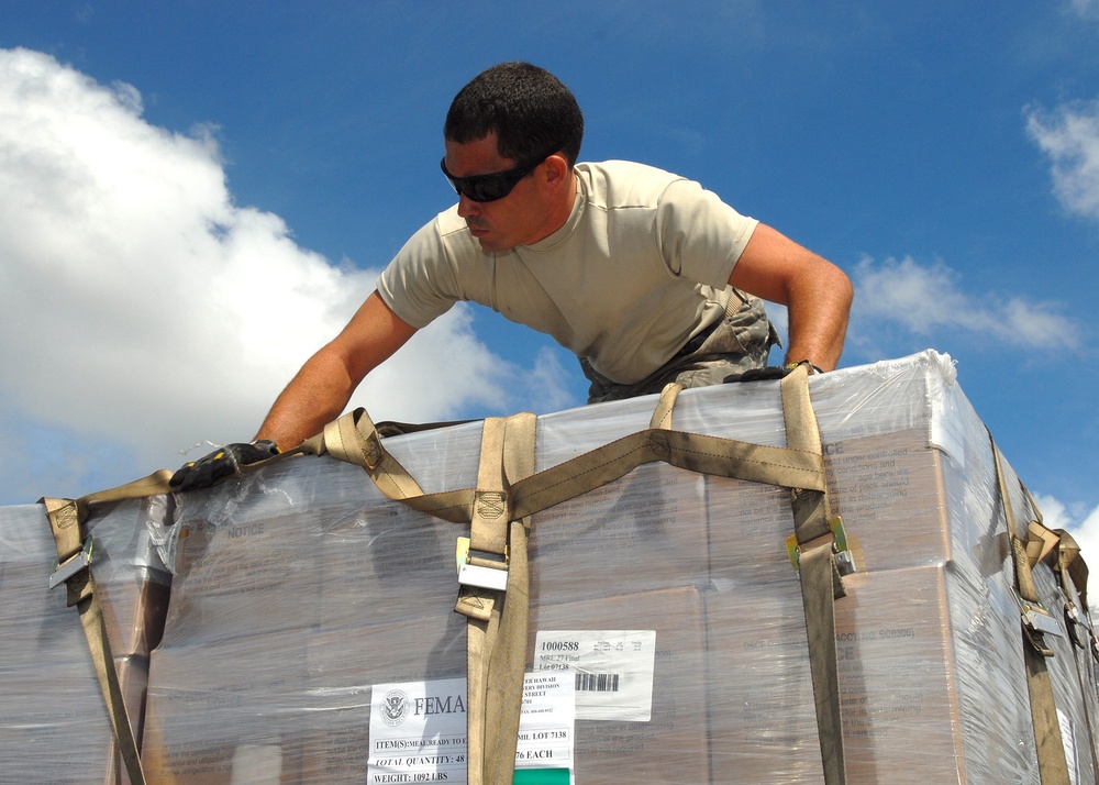 Hickam Air Force Base Humanitarian Relief for American Samoa